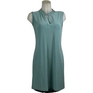 Angelle Milan – Travelkleding voor dames – Mouwloze Zeeblauwe Jurk – Ademend – Kreukherstellend – Duurzame jurk - In 5 maten - Maat M
