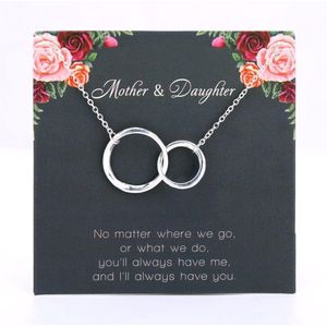 Dames halsketting | Halsketting met verbondenheid symbol | Kerst cadeau | Moederdag cadeau | Vrouwen halsketting | 45 cm + 4 cm verstelbaar