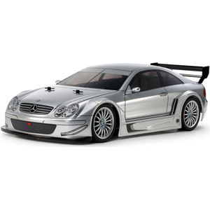 1:10 Tamiya 47493 RC Mercedes-Benz CLK AMG 2002 - TT-02 Silver RC Plastic Modelbouwpakket