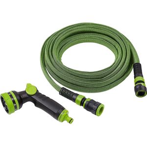 Flexibele tuinslang - 10 - 20 m - incl. multifunctionele sproeier - duurzaam - geen verdraaien of knopen / flexibele slang / rekbare waterslang / tuinirrigatie