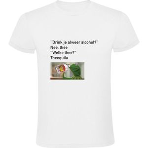 Theequila Heren T-shirt - alcohol - tequila - thee - grappig - humor