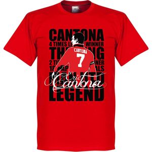Eric Cantona Legend T-shirt - Rood - Kinderen - 128