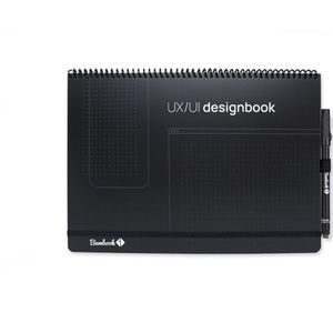 Bambook Designbook: uitwisbaar notitieboek voor UX/UI designers - Softcover - A4 - Met 1 gratis stift