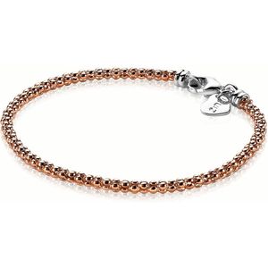 ZINZI zilveren schakelarmband rosé verguld 18,5cm ZIA1288R