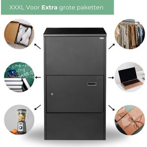 XXXL PakketPanda® - Maxi - Pakketbrievenbus - Brievenbus - Pakketbox - 5* Cilinderslot - Extra Groot