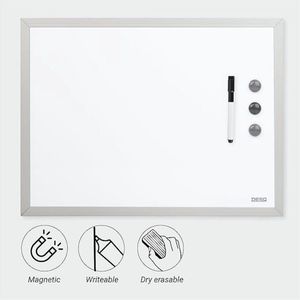 droog uitwisbaar en magnetisch - Magnetische whiteboard voor thuis of op kantoor. 30x40cm