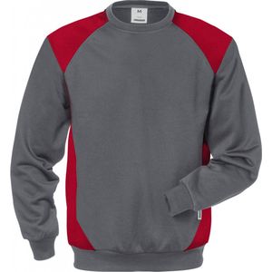 Fristads Sweatshirt 7148 Shv - Grijs/Rood - XL