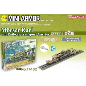 Dragon - Mini Armor Morser Karl Railway Transport (2/20) * - DRA14132 - modelbouwsets, hobbybouwspeelgoed voor kinderen, modelverf en accessoires