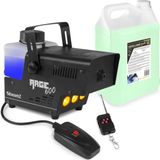 Rookmachine - BeamZ RAGE600LED met vlameffect en 5 liter rookvloeistof