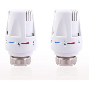 Thermostaatkop 2 stuks M30 x 15 radiatorventiel reservekop - kantoor thuis badkamer .