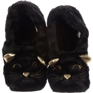 Verwarmde Katten Sloffen Unisex - Zwart - One size