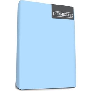 Dormisette Mako Jersey Topdek hoeslakens 140 x 200 cm blue