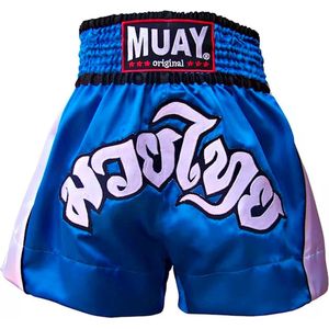 Muay Thai Short - blauw/wit S