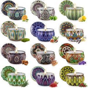 Kaarsenmakerset DIY Kaarsen handwerk - kaars Craft Set, Wicks, Essences, kleurstoffen 12 stuks
