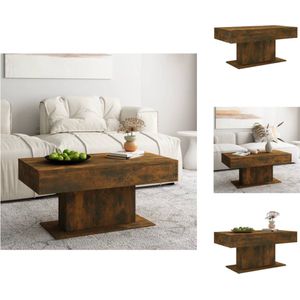 vidaXL salontafel - Trendy - meubels - 96 x 50 x 45 cm - Ken- gerookt eiken - Tafel