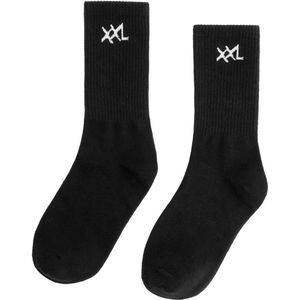 XXL Nutrition - Performance Socks 2-pack - Sportsokken, Zachte, Elastische Stofmix - Zwart - Maat EUR 43-46