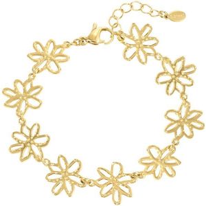Yehwang Armband - Stainless Steel - Flower Party Armband - Goudkleurig