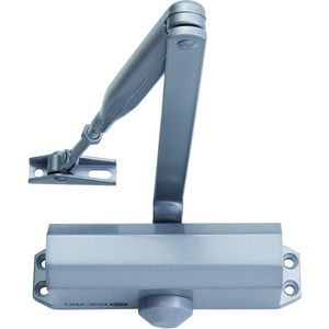 Closer with compass arm strength 2-4, up to 80 kg, silver color - 6100107
