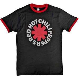 Red Hot Chili Peppers - Classic Asterisk Heren T-shirt - L - Zwart