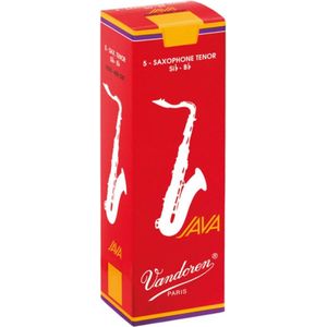 Vandoren Tenor saxofoon JAVA Red Rieten - 5 Stuks Verpakking - Dikte 4.0