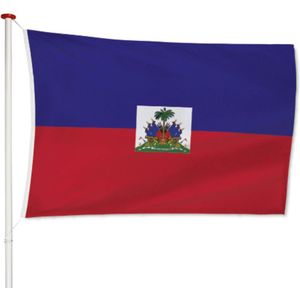 Haïtiaanse Vlag Haïti 100x150cm - Kwaliteitsvlag - Geschikt voor buiten