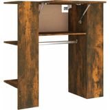 vidaXL - Halmeubel - 97,5x37x99 - cm - bewerkt - hout - gerookt - eikenkleurig