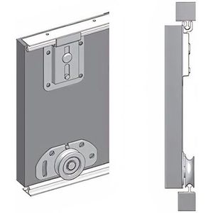 Slaapkamerkast 250x200 cm – Met Spiegel & 3 Schuifdeuren – Kledingroede + Planken – Wit