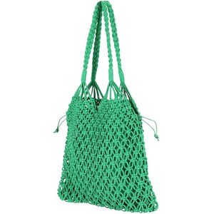 Strandtas Dames - Beach - Groen - One Size - Strandtas met trekkoord - Strandtassen - Tas dames