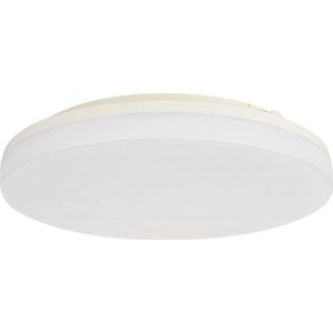 LED Plafondlamp - Plafondverlichting - Badkamerlamp - Opbouw Rond 20W - Waterdicht IP54 - Helder/Koud Wit 6400K - Mat Wit - Kunststof
