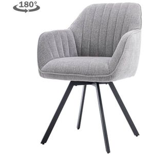 Bruno Armstoel - fabric Nature 452 Blue grey (draaibaar)