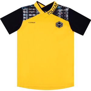 Touzani - T-shirt - LA MANCHA Yellow (122-128) - Kind - Voetbalshirt - Sportshirt