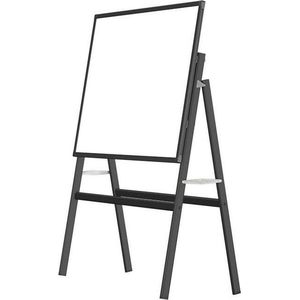 IVOL Whiteboard op Statief 150x90 cm Zwart - Magnetisch - In hoogte verstelbaar schrijfoppervlak - Inklapbaar