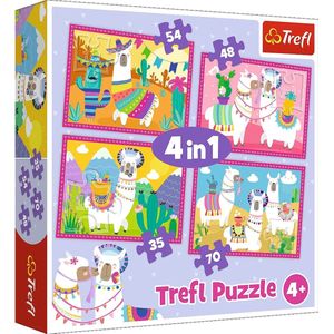 Trefl lama puzzleset 4 in 1 - 207 delig