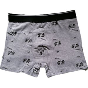 Boxershort - Heren - Set Van 4 - Blad Print Met Fashion Tekst - 3 Kleuren - Maat XXL - Cadeau - Kerst