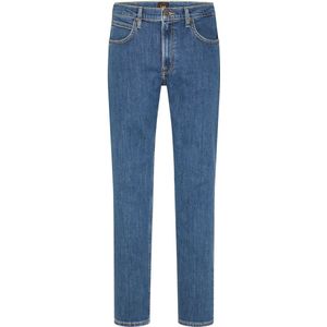 Lee Heren Jeans Broeken BROOKLYN STRAIGHT regular/straight Fit Blauw 31W / 34L Volwassenen
