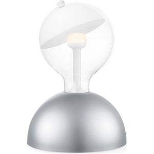 Home Sweet Home tafellamp Move Me - tafellamp Bumb inclusief LED Move Me lamp - lamp 17 cm - tafellamp hoogte 25 cm - inclusief E27 LED lamp - grijs/wit