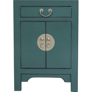 Fine Asianliving Chinees Nachtkastje Pine Green - Orientique Collectie B42xD35xH60cm Chinese Meubels Oosterse Kast