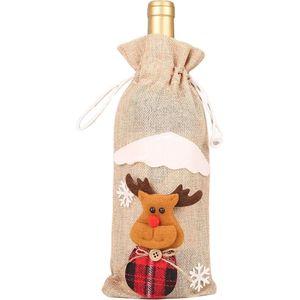 Wijnzak - Kerstcadeau - Christmas Gift - Kerstversiering - Kerst - Wijnaccessoires - Kerst Geschenk - Cadeau voor Vrouw - Cadeau voor Man - Kerst Cadeautje
