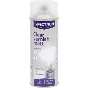 Spectrum blanke lak matte spuitverf transparant 400ml