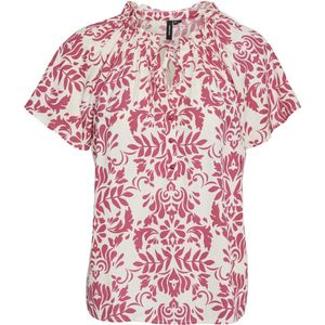 VERO MODA VMIMMA S/S V-NECK TOP WVN BTQ Dames Top - Maat L