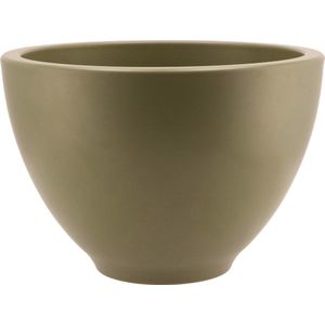 DK Design Bloempot/plantenpot - Vinci - olijfgroen mat - voor kamerplant - D21 x H31 cm