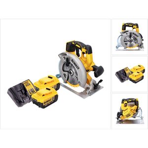 DeWalt DCS 570 M2 accucirkelzaag 18 V 184 mm borstelloos + 2x accu 4.0 Ah + lader