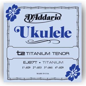D'Addario Ukulele snaren EJ87T Tenor Titanium 29-33-41-29 - Snaren