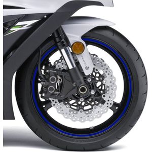 Velg Stickers Motor - Velgstriping - Universeel - Doorlopend - Blauw