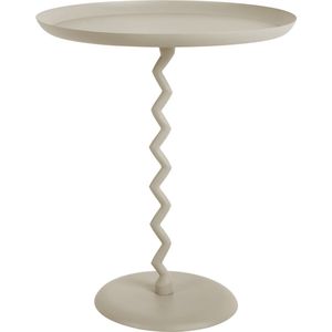 Leitmotiv - Bijzettafel Zig Zag Large - Warmgrijs