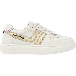 Vingino Odette Low Sneakers - Leren Sneaker - Meisjes - Wit - Maat 30