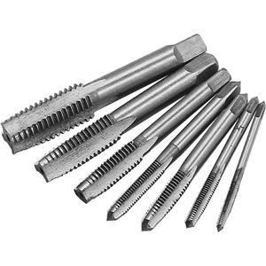 Draadtap Bit Set - M3/M4/M5/M6/M8/M10/M12 - 7-Delig