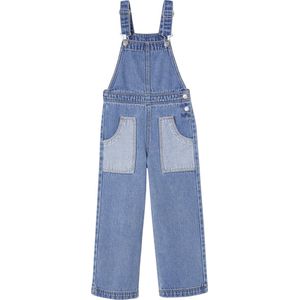 Vertbaudet Denim tuinbroek voor meisjes met grote contrasterende zakken