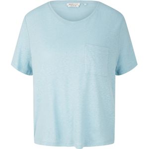 TOM TAILOR relaxed t-shirt with pocket Dames T-shirt - Maat M