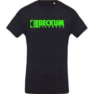 Beckum Workwear EBTS04 T-shirt met logo Navy Heather L